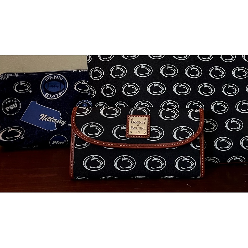 Penn State Dooney Tote, wallet & custom pouch - Excellent